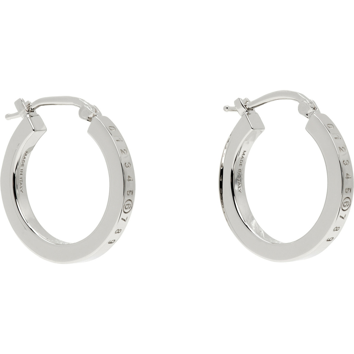 MM6 Maison Margiela Numeric Hoop Earrings