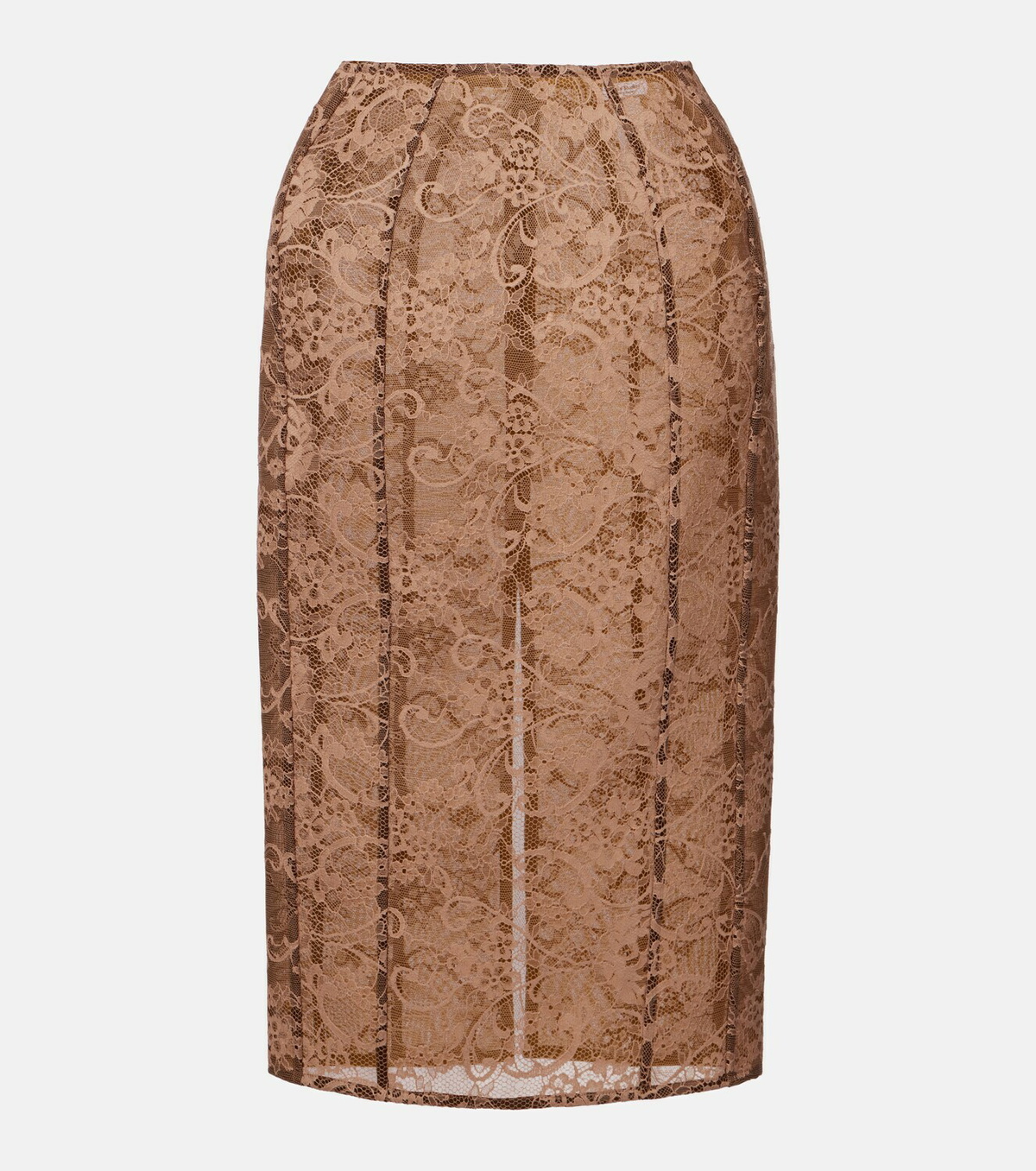 Acne Studios Floral lace midi skirt