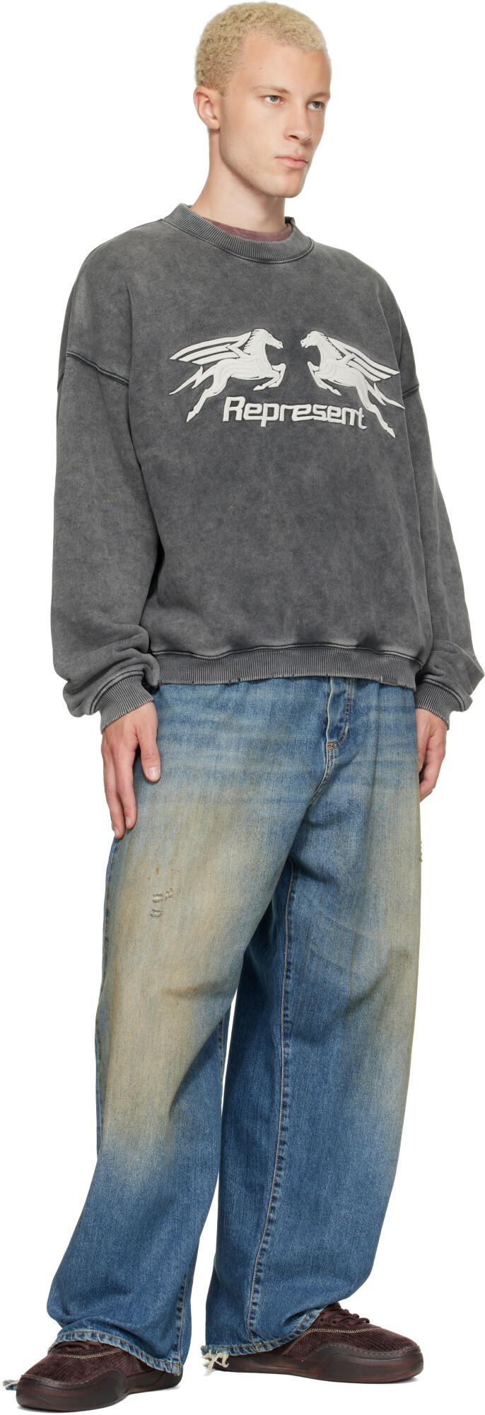 Represent Gray Pegasus Sweatshirt