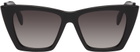 Alexander McQueen Black Selvedge Sunglasses