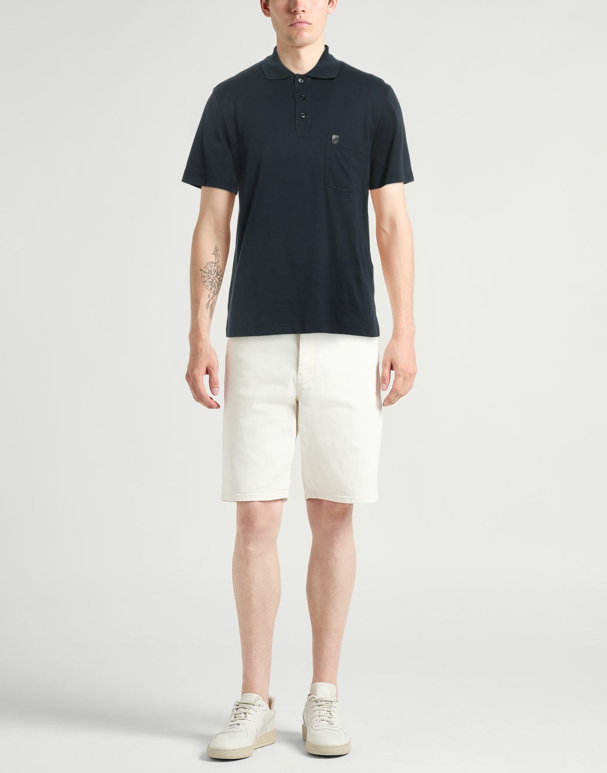 Brioni Mens Polo shirt Midnight in Blue