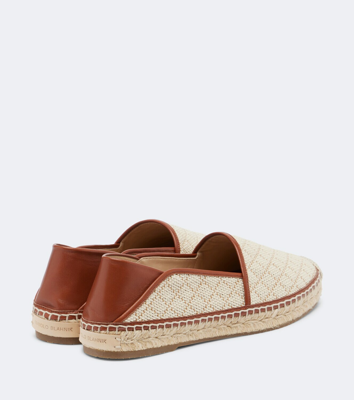 Manolo Blahnik Espadra raffia-effect espadrilles