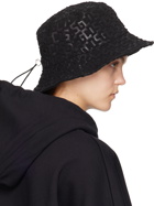 GCDS Black Monogram Hat