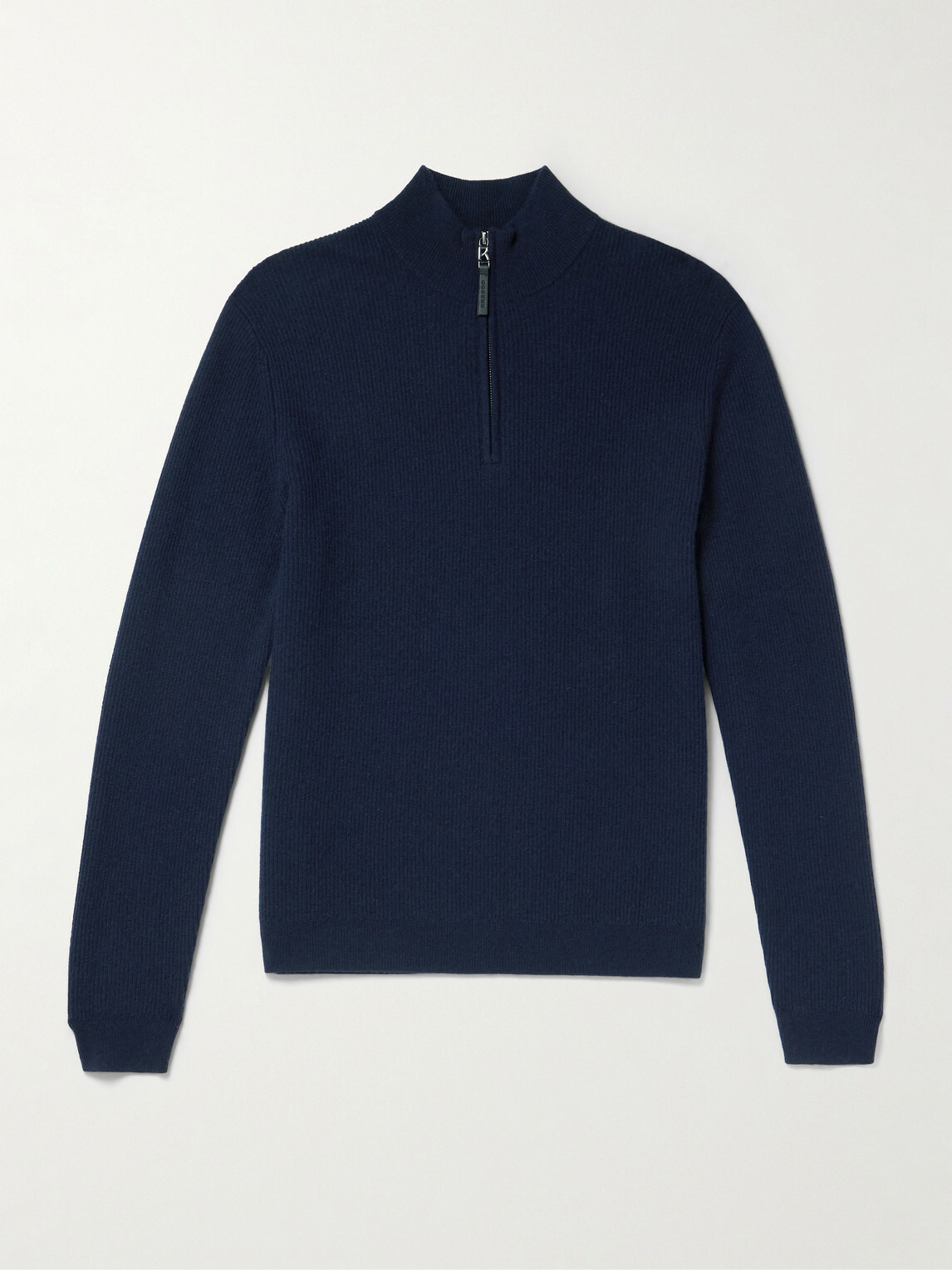 BOGNER - Derek-1 Virgin Wool and Cashmere-Blend Half-Zip Ski Midlayer - Blue