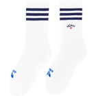 Noah NYC Three-Pack White adidas Originals Edition Crew Socks