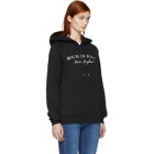 Burberry Black Slogan Logo Hoodie