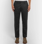 Altea - Puppytooth Wool-Blend Drawstring Trousers - Men - Charcoal