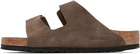 Birkenstock Gray Regular Arizona Sandals