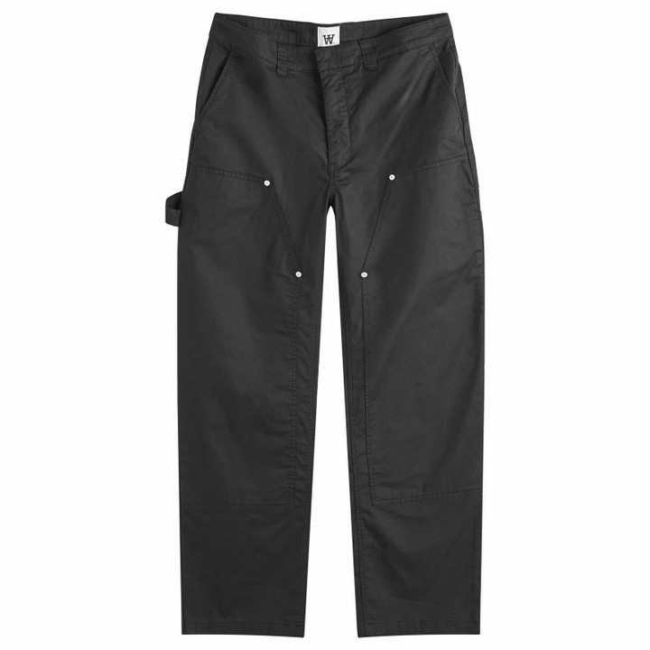 Photo: Wood Wood Men's Fed Workwear Trousers in Black
