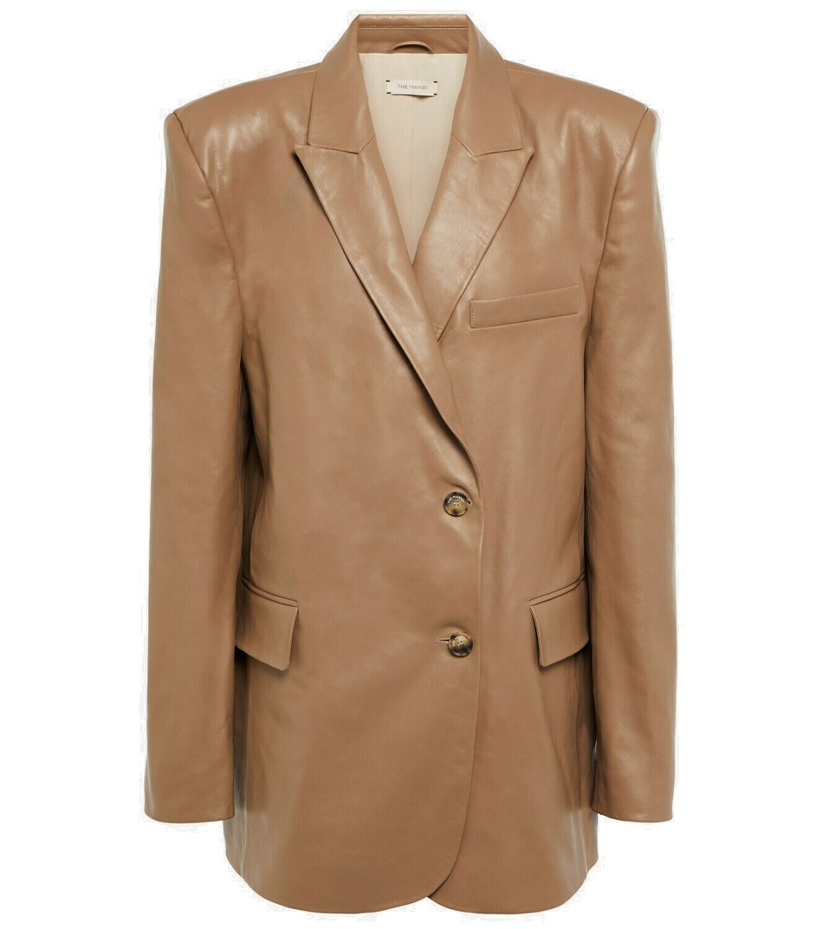 Photo: The Mannei Greenock single-breasted leather blazer