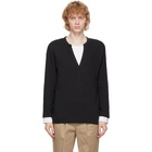 Neil Barrett Black Layered Henley