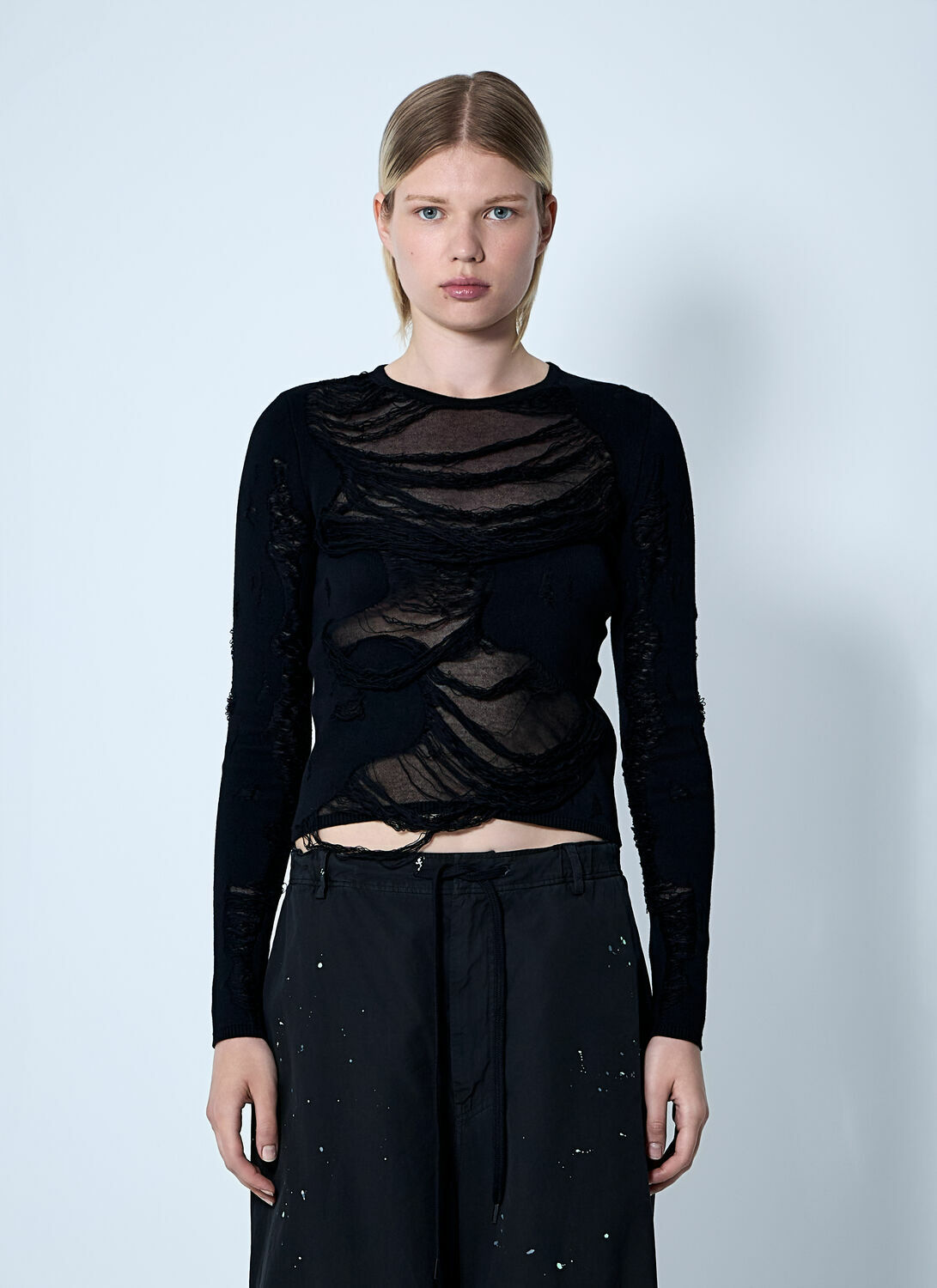 MM6 Maison Margiela Distressed Sweater