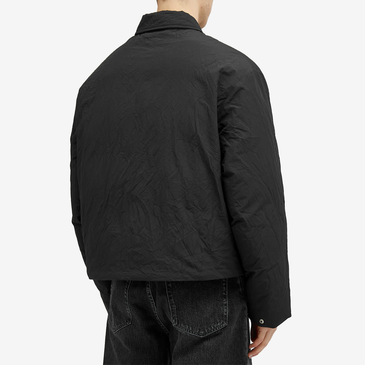 Acne Studios Men's Orst Crinkled Nylon Down Jacket in Black