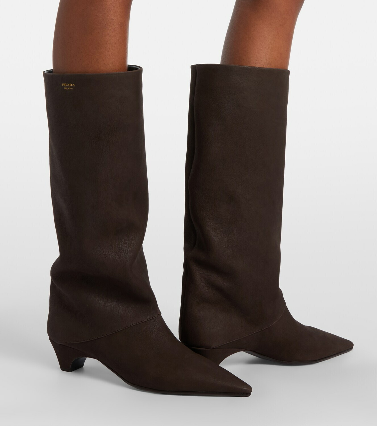 Prada Leather knee-high boots