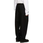 Yohji Yamamoto Black Regular String Trousers