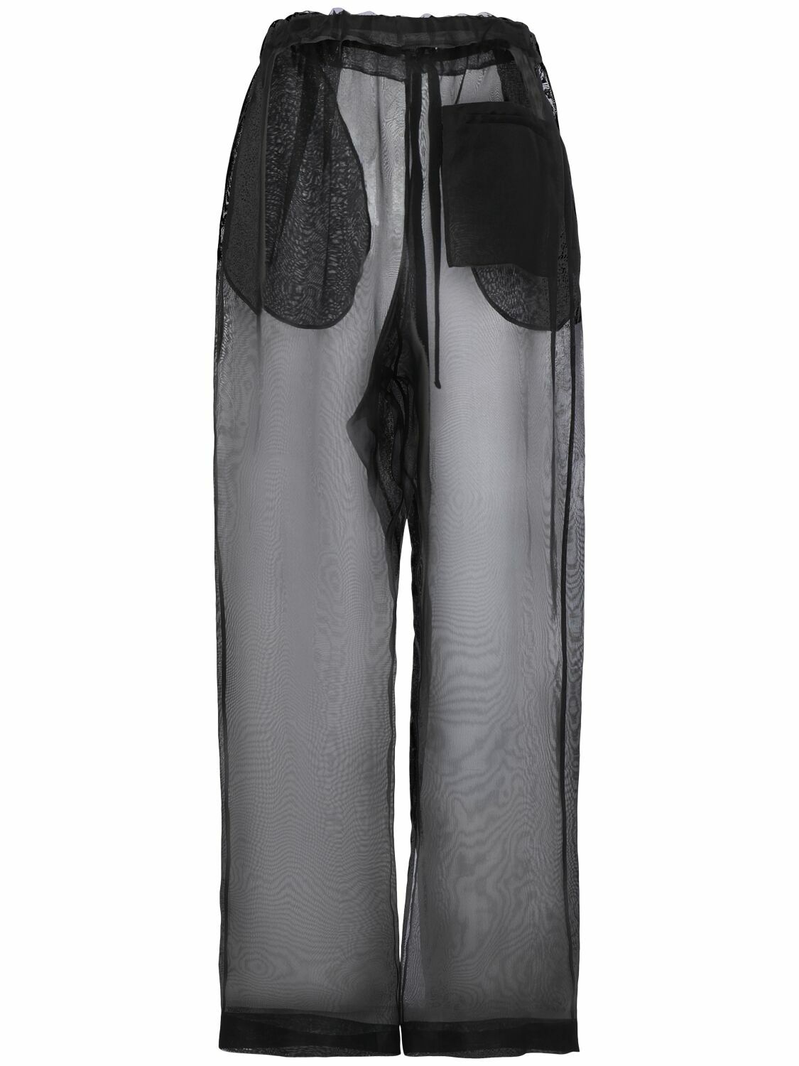 パンツ Khaite Silk Organza Trousers With Drawstring Waist P01040232.jpg