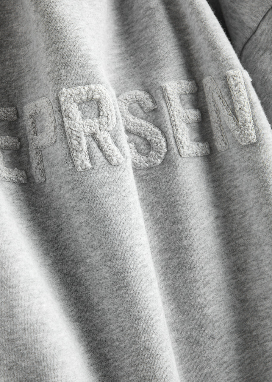 Represent Owners Club Logo Cotton Sweatshirt Light Grey