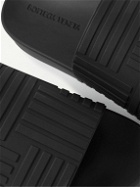 Bottega Veneta - Carpet Embossed Rubber Slides - Black