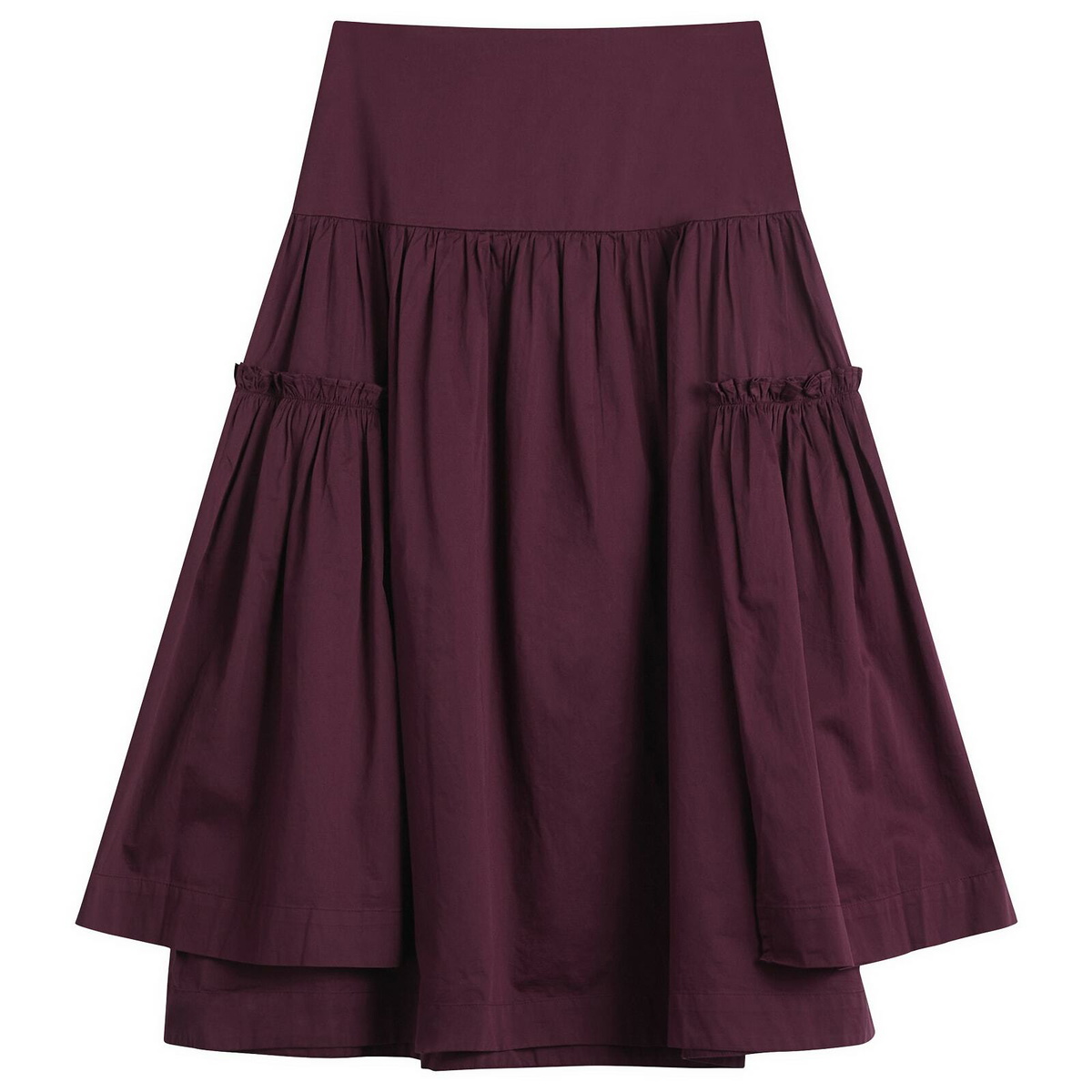 Damson Madder Women's Berta Midi Skirt in Fig
