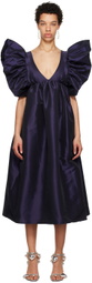 Kika Vargas SSENSE Exclusive Navy Adriana Maxi Dress