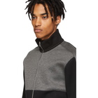 Helmut Lang Black and Grey Contrast Track Jacket