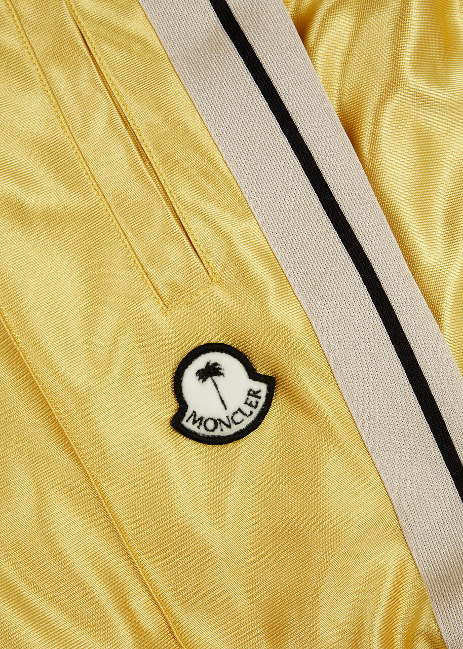 Moncler Genius 8 Moncler Palm Angels Satin-jersey Track Pants, Yellow