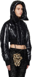 Vaquera Black Cropped Aviator Jacket