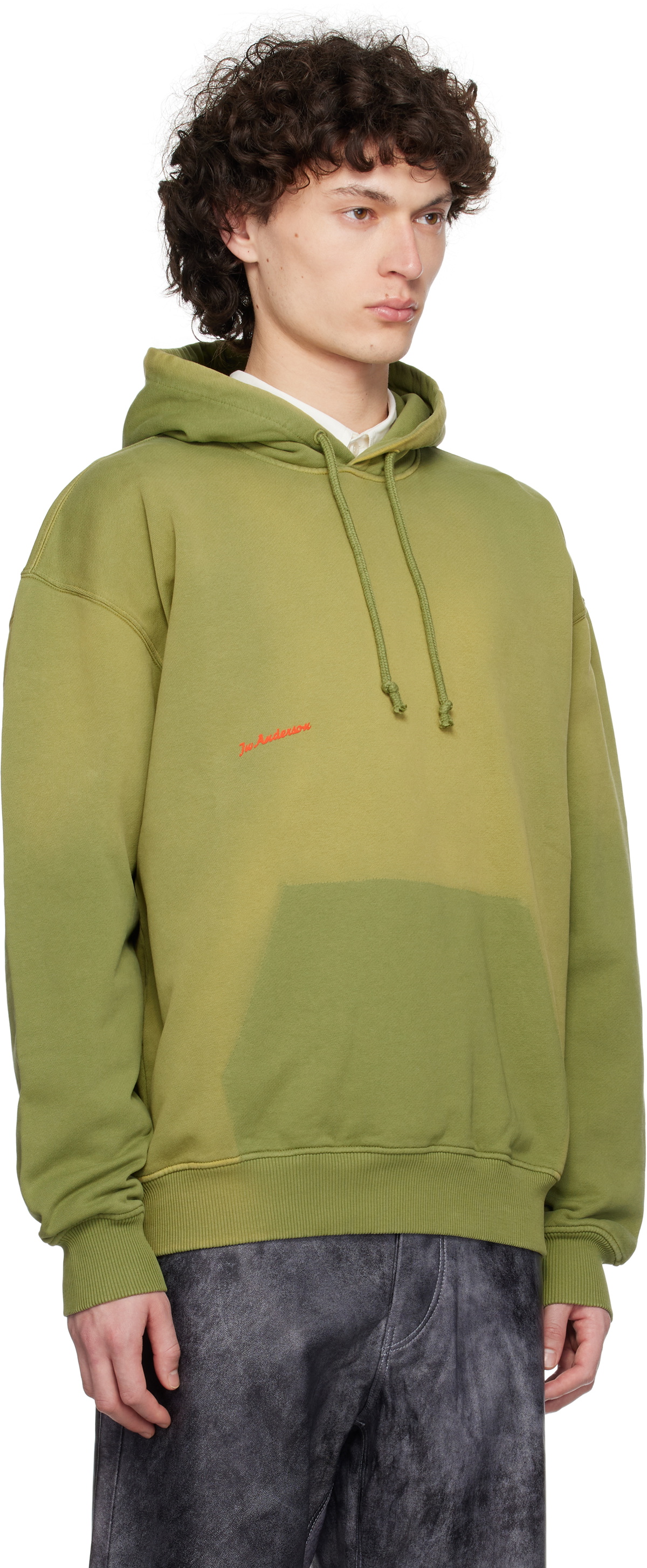 JW Anderson Green Logo Hoodie