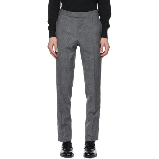 Tom Ford Beige Wool Houndstooth OConnor Trousers TOM FORD