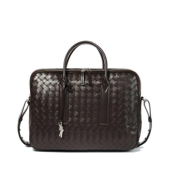 Photo: Bottega Veneta Getaway Large leather briefcase