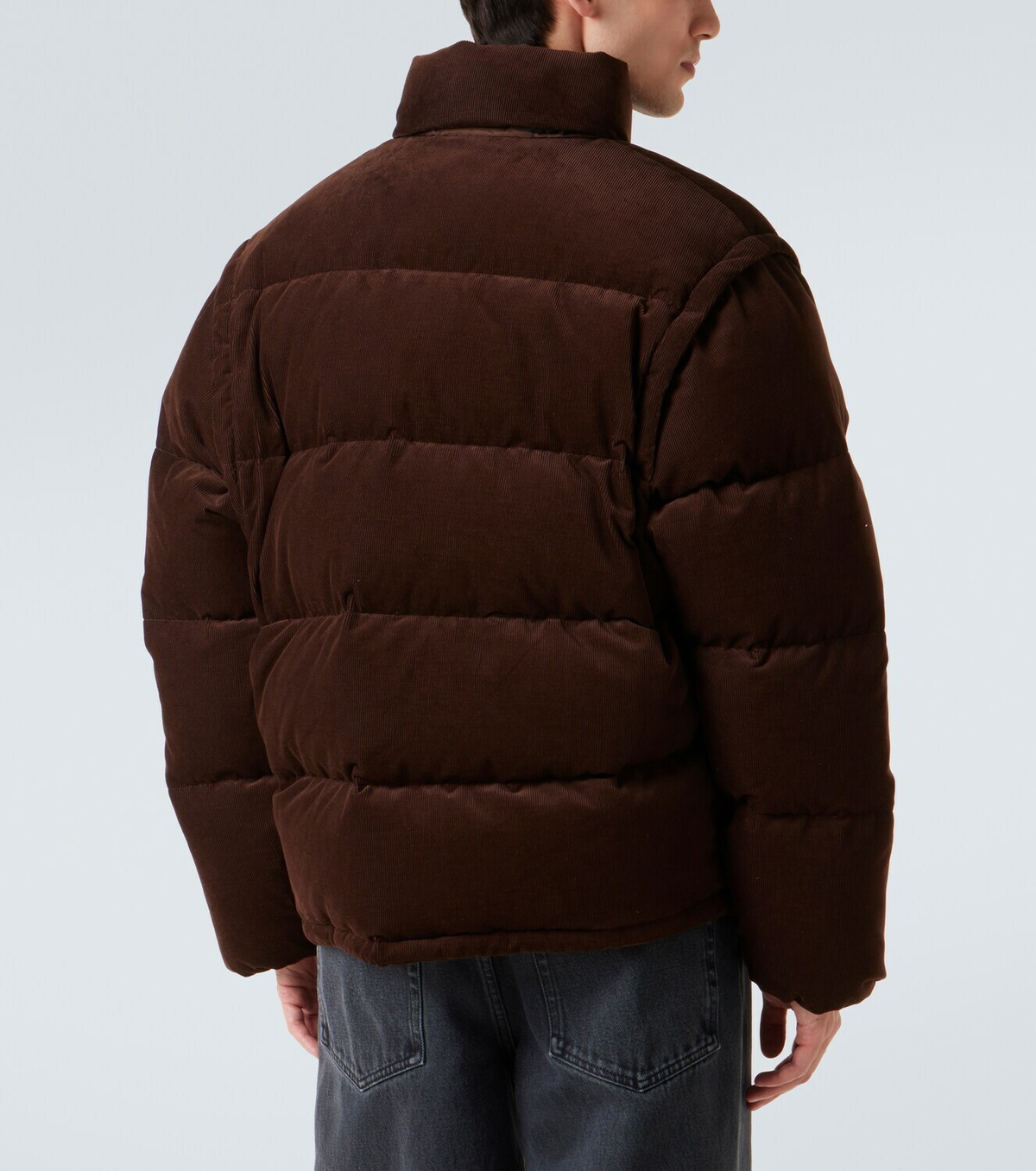 Prada Convertible cotton corduroy down jacket