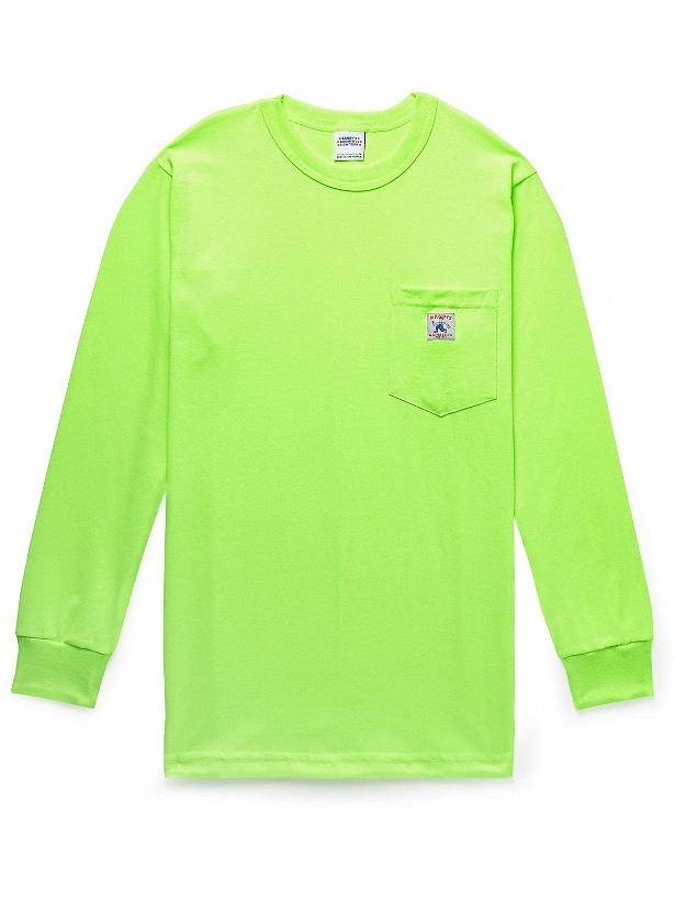 Photo: Randy's Garments - Logo-Appliquéd Cotton-Blend Jersey T-Shirt - Green
