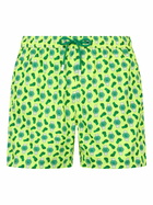 MC2 Saint Barth Man Lightweight Fabric Swim-shorts Lighting Micro Fantasy With Watches Print