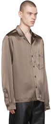 Nanushka Taupe Duco Shirt