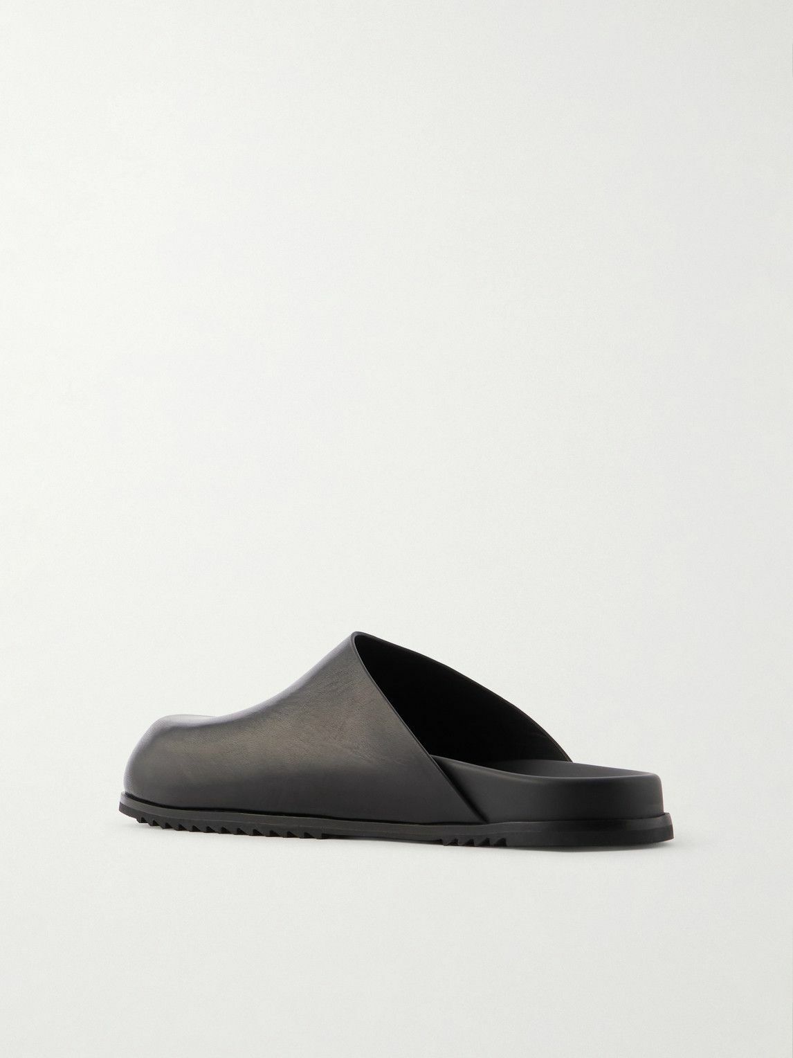 Rick Owens - Granola Leather Mules - Black