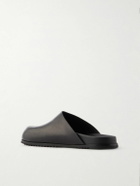 Rick Owens - Granola Leather Mules - Black