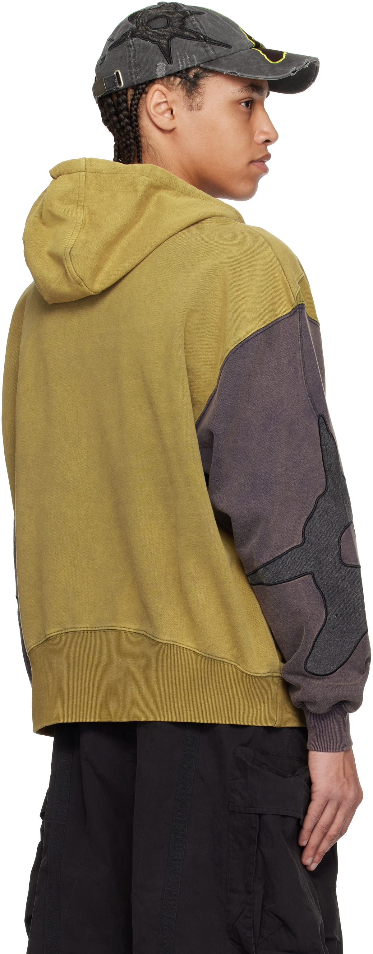 Perks and Mini Yellow & Gray Multi Lunacy Zip Thru Hoodie