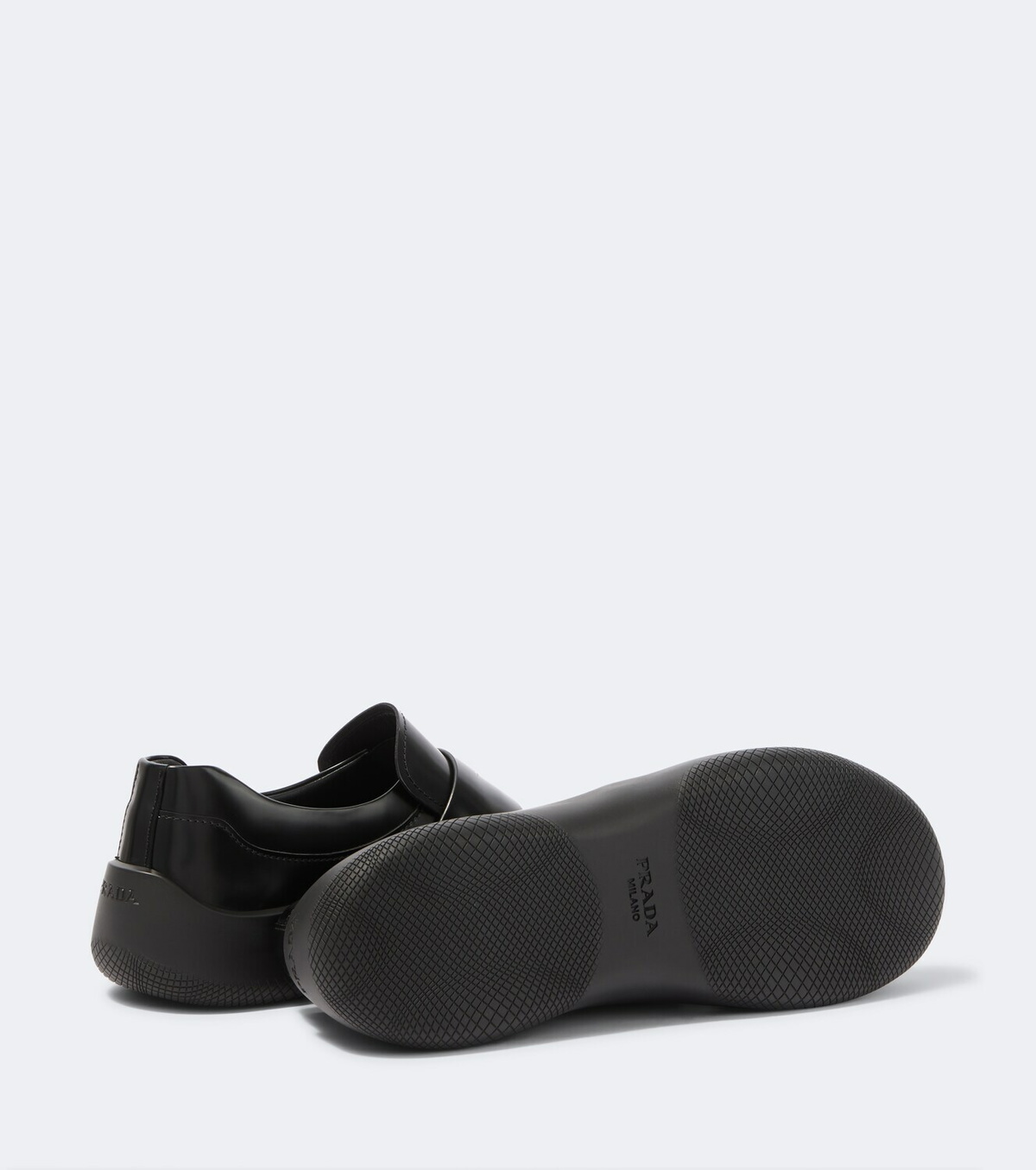 Prada Leather penny loafers