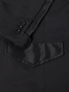 Sacai - Grain De Poudre and Shell Hooded Blazer - Black