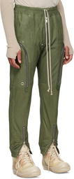 Rick Owens Khaki Bauhaus Leather Cargo Pants