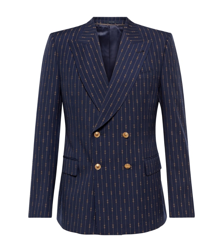 Photo: Gucci - Horsebit double-breasted suit jacket