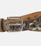 Golden Goose - Trinidad studded nubuck belt