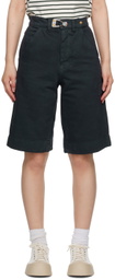 Objects IV Life Gray Five-Pocket Denim Shorts