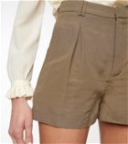 Saint Laurent Silk and linen shorts