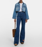 Dodo Bar Or High-rise flared denim jeans