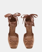 Steve Madden Larina Heels in Tan Satin