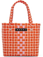 Marni Kids Orange Box Basket Bag