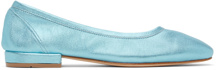 Photo: Maryam Nassir Zadeh Blue Serafina Ballerina Flats