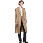 Husbands Beige Wool Double-Breasted Coat