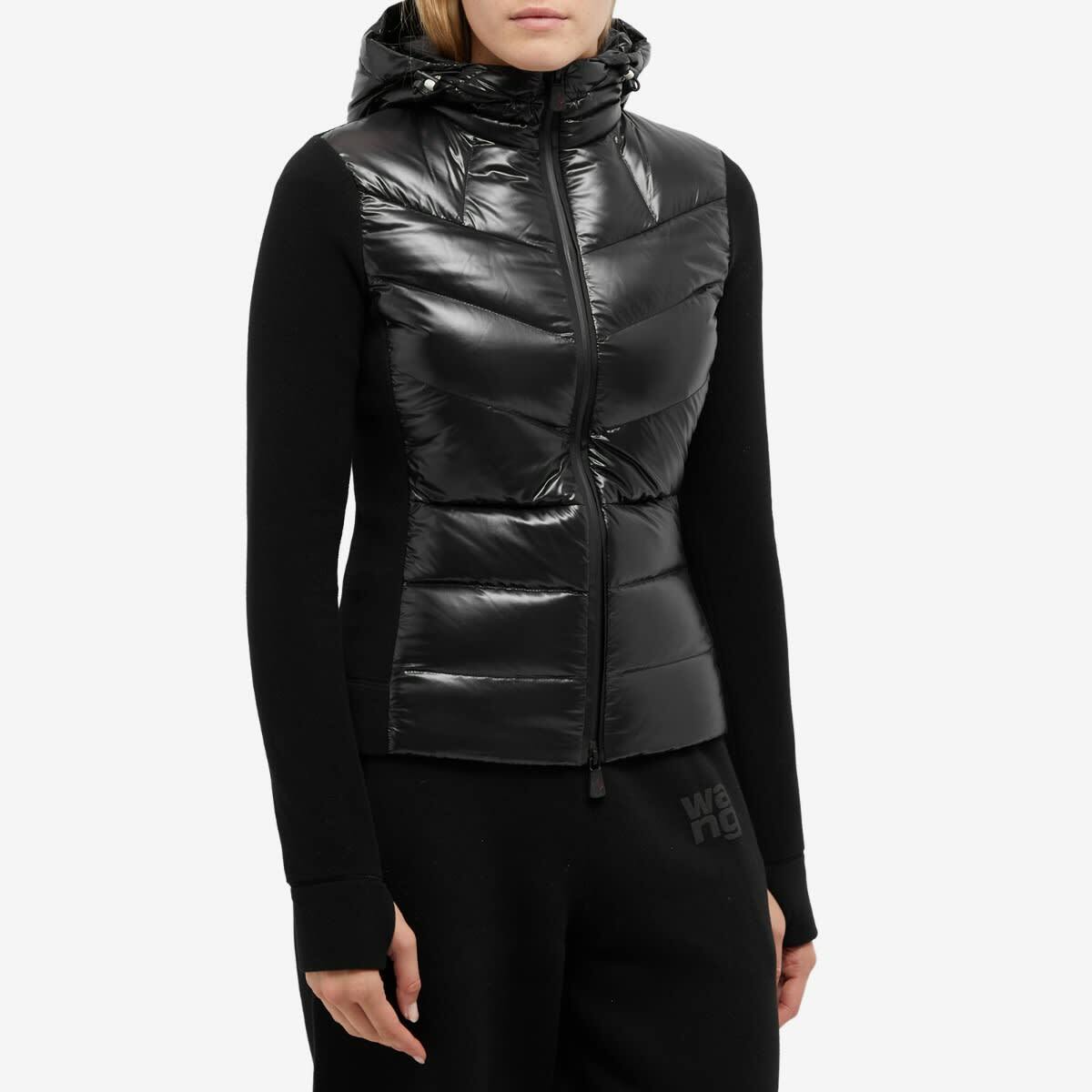 Moncler Grenoble Women's Padded Zip Up Cardigan in Black